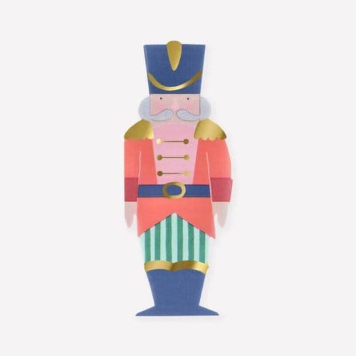 Meri meri kerst servetten notenkraker ballet soldaat