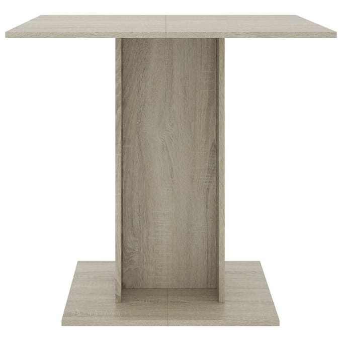 vidaXL - Eettafel - 80x80x75 - cm - spaanplaat - sonoma - eikenkleurig