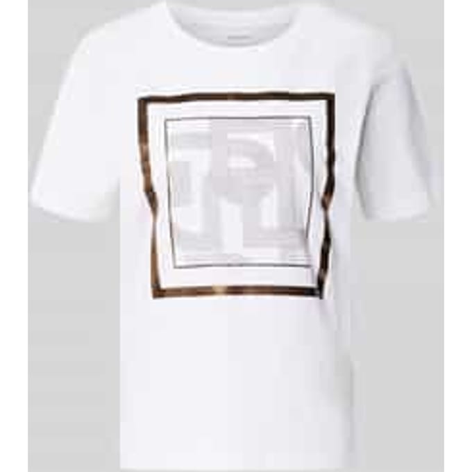T-shirt van jersey voor vrouwen COMMA Phones Off