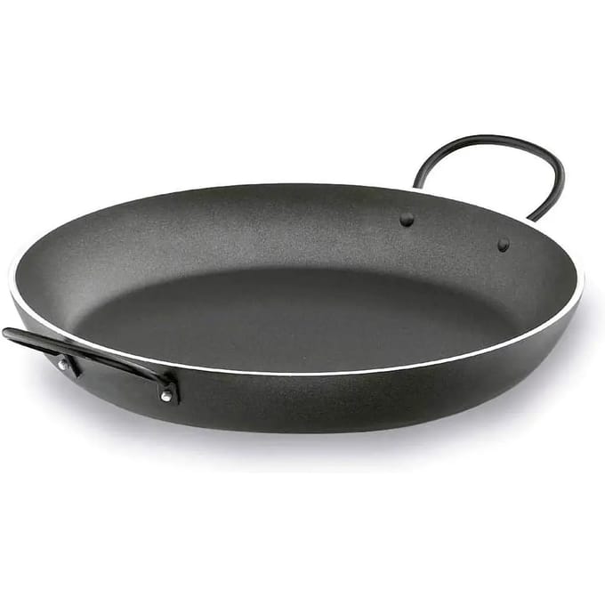 Ronde robuuste aluminium koekenpan met antiaanbaklaag Lacor Magma 36 cm