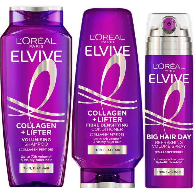 L'Oréal Paris Elvive Collagen Lifter Volumising 3-Step Bundle