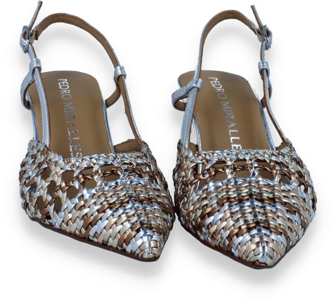 Pedro Miralles Dames Slingback Multi Metal | Zilver | Maat: 41