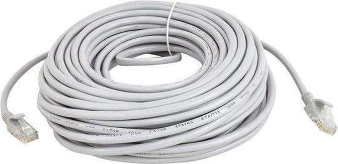 ValeDelucs Internetkabel 20 meter - CAT6 UTP Ethernet kabel RJ45 - Patchkabel LAN Cable Netwerkkabel - Lichtgrijs
