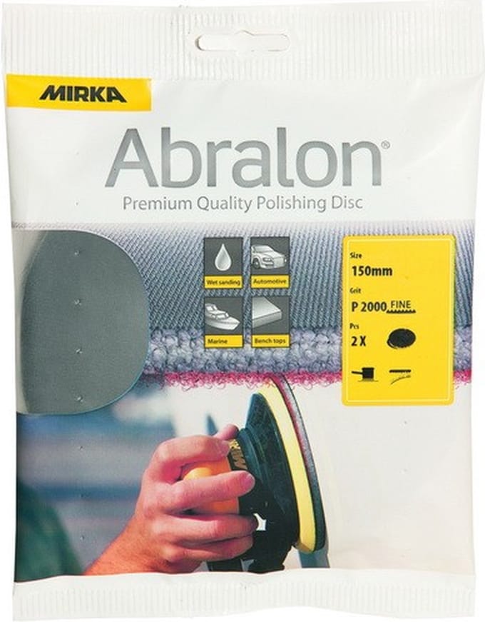 MIRKA Abralon Schuurschijven 150mm *KLEINVERPAKKING* - P1000