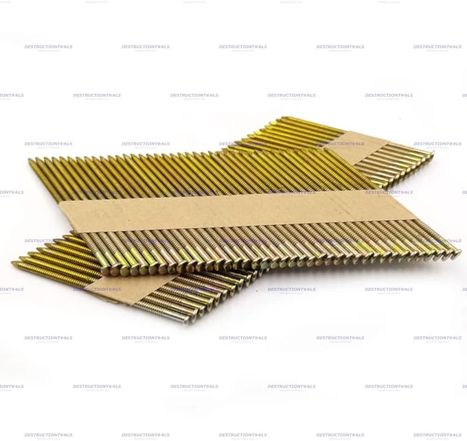 3000x stripnagels/stripspijkers 34° D-kop - 2.8 * 50mm - Geringd - papiergebonden