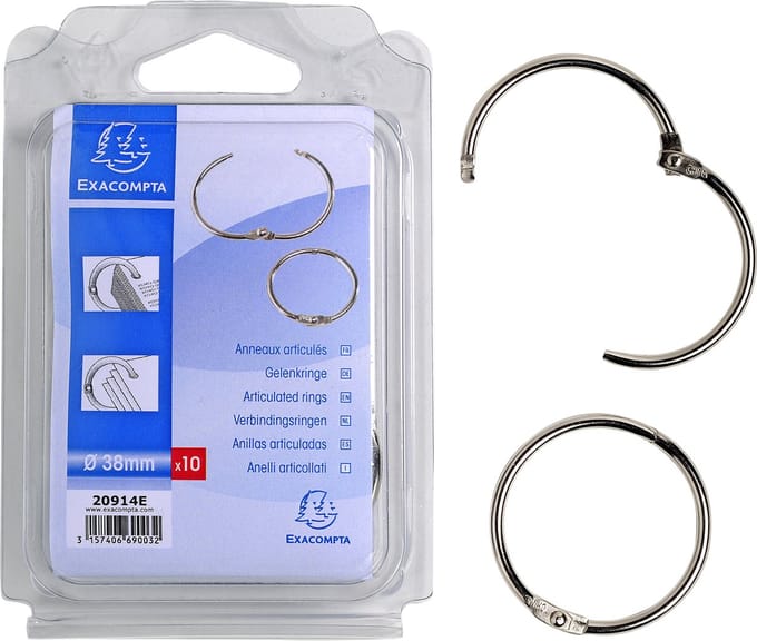Exacompta 10x Blister 10 breekringen - diameter 38mm - - 20914E