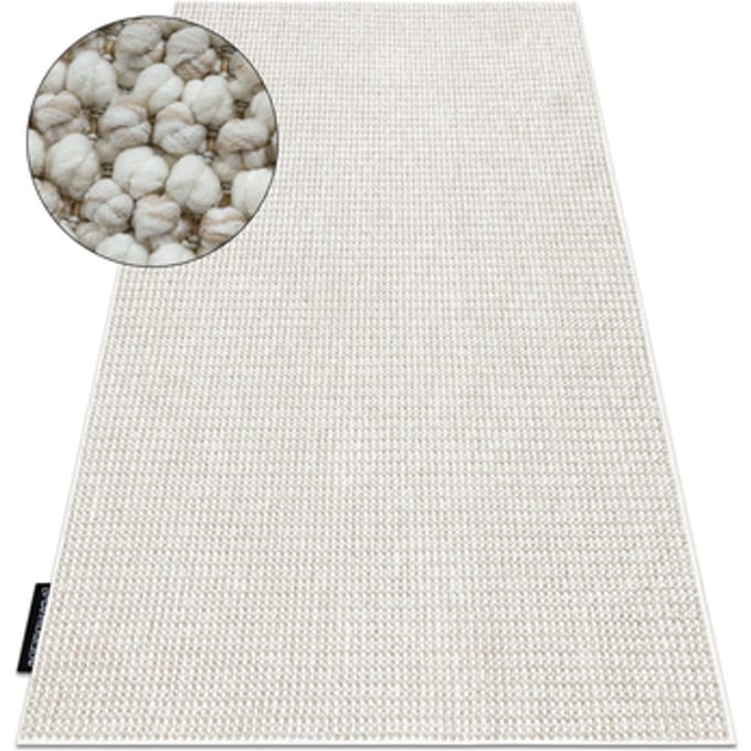 Kleden Rugsx Tapijt CASABLANCA LOOP wit / beige lus, 60x100 cm