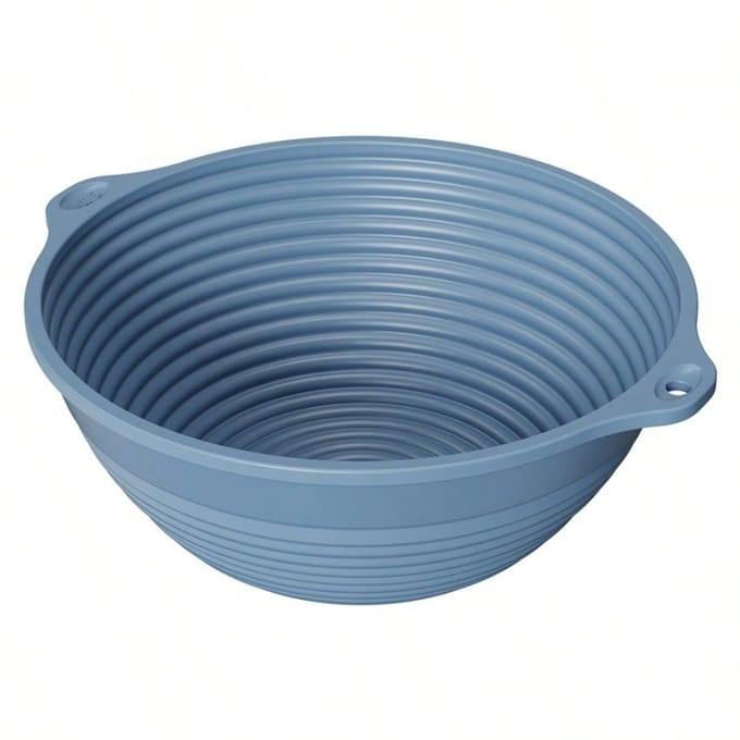 Siliconen Gistingmand, Oven Bakdeeg Gistingkom, Opvouwbare Hittebestendige Grote Capaciteit Brood Gistingmand blauw