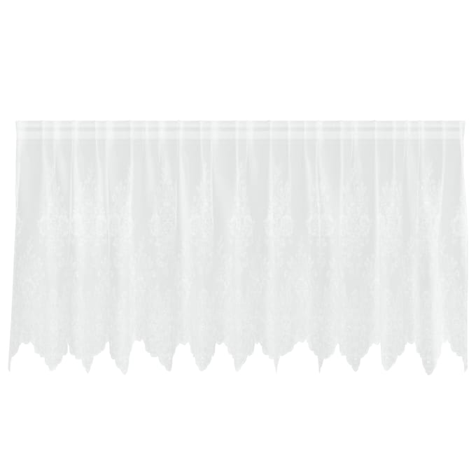 vidaXL Kantgordijn Wit 80 x 300 cm Polyester
