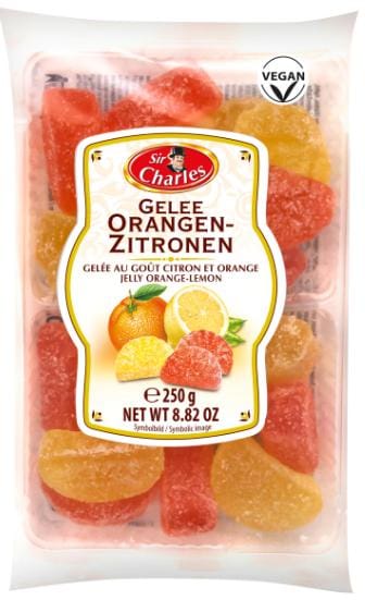 SirCharles Jellies Sucre Citron-Orange 250 g