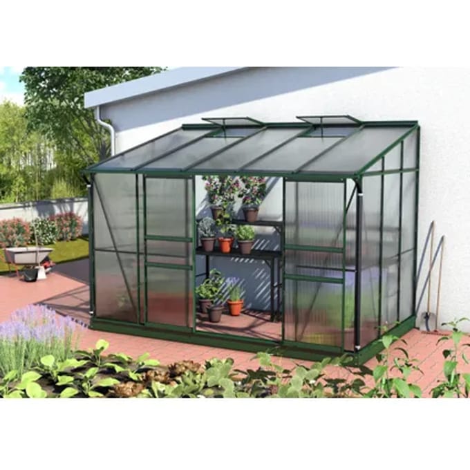 Vitavia Tuinkas Ida 6500 - Polycarbonaat 4mm - Smaragd - 324x201x221cm