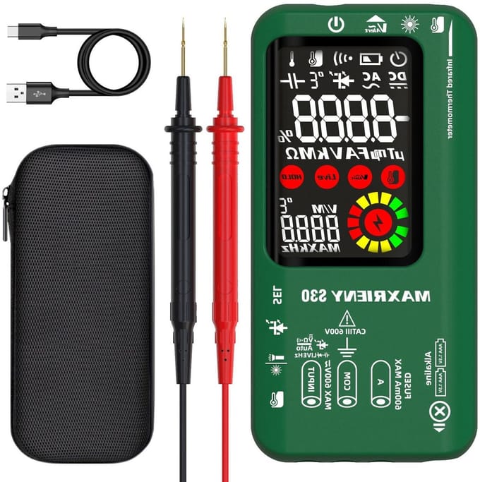 Digitale Multimeter - Elektrische Tester - Componenten Meten - Ingebouwde Thermometer - 9999 Tellingen