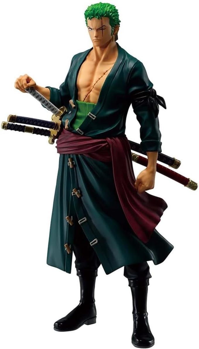Groot Actiefiguur Roronoa Zoro - Gedetailleerd Beeld, 25 cm
