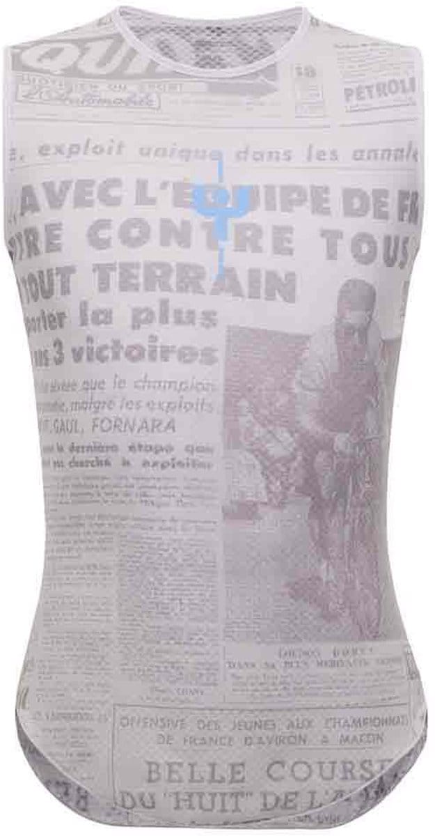 Santini Mj Lieve Mont Ventoux Mouwloos Basislaag Grijs XS Man