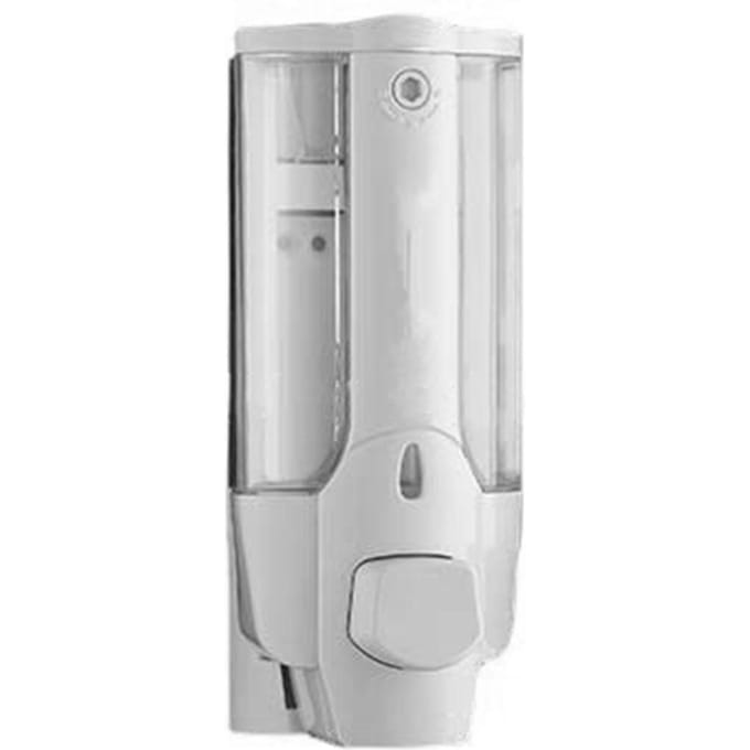 Wandgemonteerde Zeepdispenser 350ml Afsluitbaar Lekvrij Waterdicht Wandmontage Handmatige Zeepdispenser voor wit