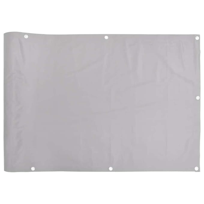vidaXL - Balkonscherm - 500x120 - cm - PVC - grijs