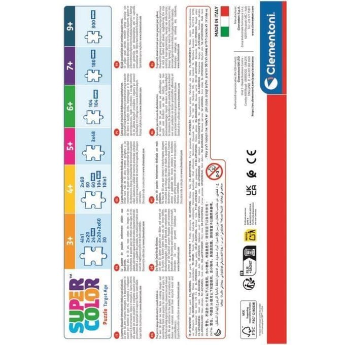 Clementoni - Puzzel - 2x60 Stukjes - Sonic - Puzzel Voor Kinderen - Vanaf 4 Jaar