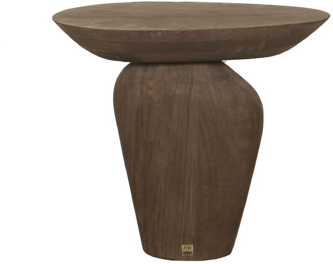 PTMD - Bijzettafel Harshad - Bruin - 55x35x50cm