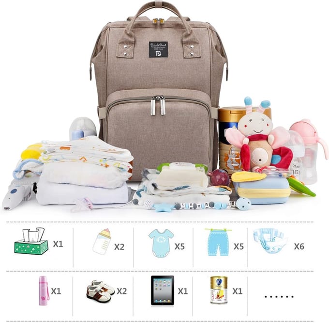 Babycommode Rugzak Luiertas Rugzak - diaper bag backpack, large capacity diaper bag