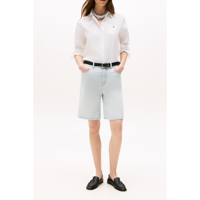 relaxed fit blouse met lange mouwen van puur linnen