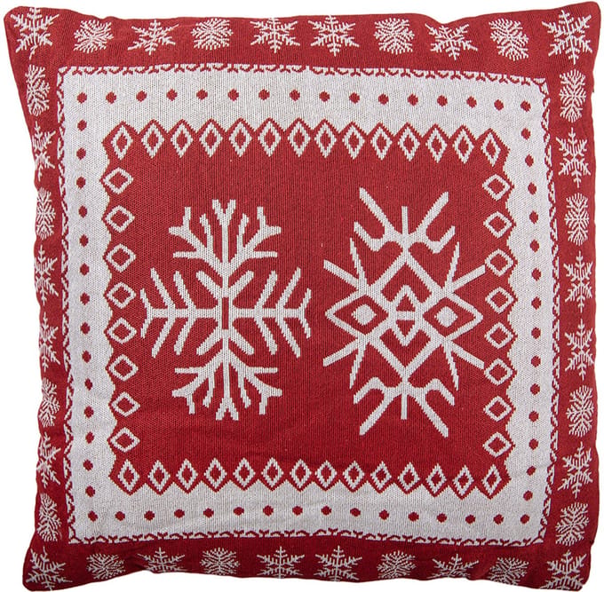 Clayre & Eef Sierkussen 45x45 cm Rood Polyester