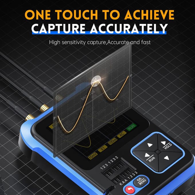 3in1 Digitale Oscilloscoop Transistor Tester Functie Signaalgenerator Meter Handheld Oscilloscoop high configuration veelkleurig