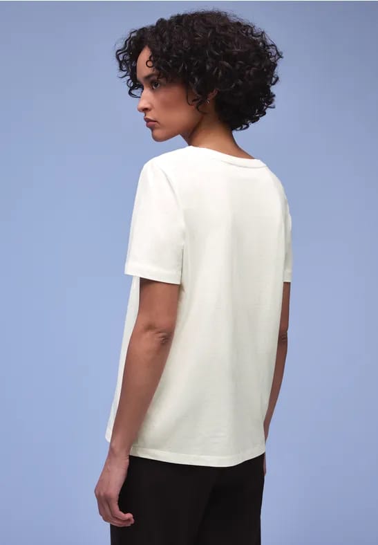 Shirt met deelprint