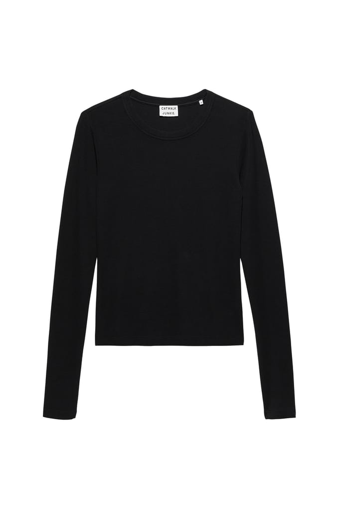 Catwalk Junkie Rib Long Sleeve Black Größe: 42 | Longsleeves Outlet | Damen | Schwarz