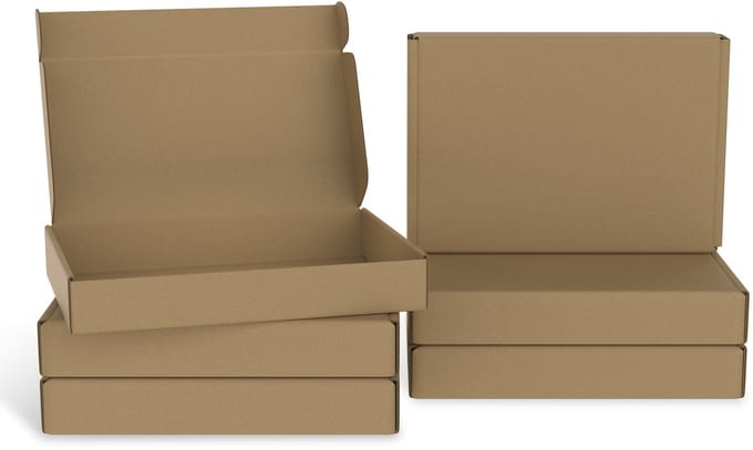 ACXIN 32x20x5cm Verzending Karton Pakket 20 Stuks Recyclebare Vouwdoos Klein Bruin