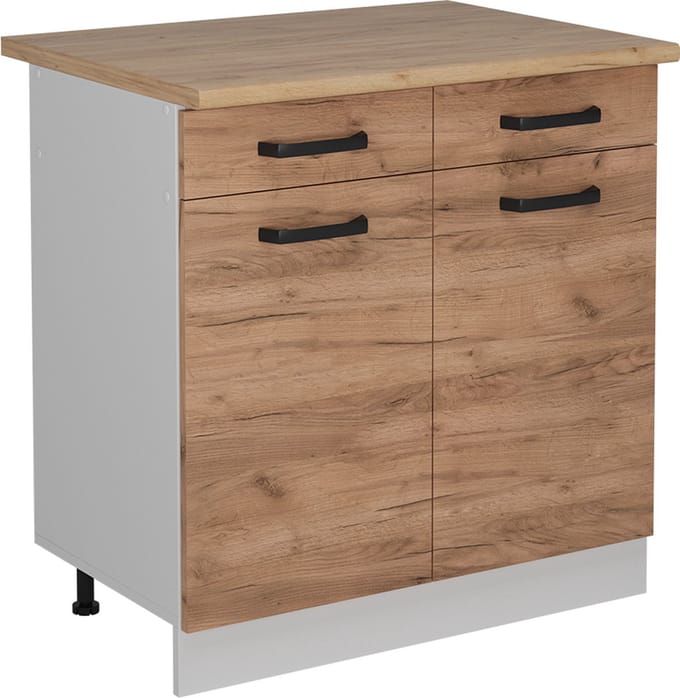 Vicco R-Line Keukenonderkast – 80 cm WB Eik Krachtige eik goud