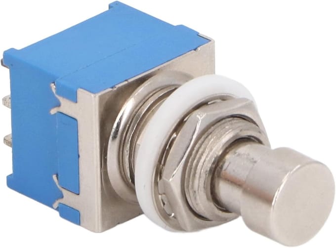 9 Pin 3PDT Stomp Footswitch voor Gitaar Effect Pedalen - True Bypass, LED, Multifunctioneel en Aangepast voor Audio Apparatuur