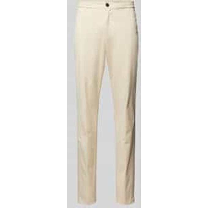 Slim fit chino met paspelzakken, model 'CHELSEA'