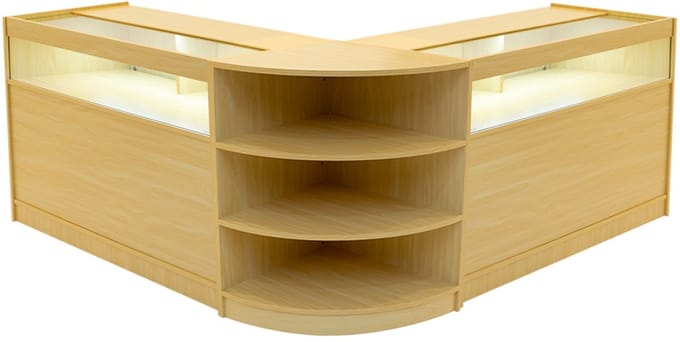 Theseus led-winkelbalieset - esdoorn - lm60 & b1200 - wit led-licht