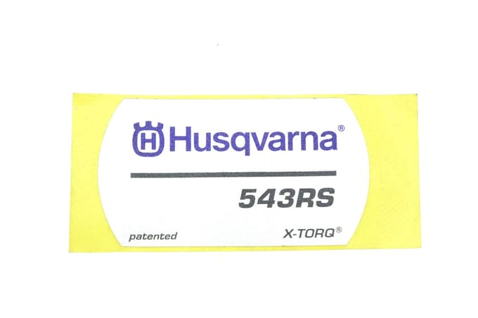 Husqvarna 543rs starterkap sticker