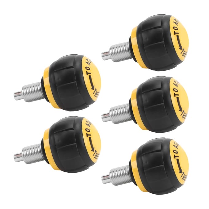 5 STUKS Trekpen Veerknop IJzer Plastic Universeel Hometrainer Verstelknop Vervangingsonderdelen black