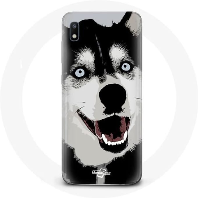 Case voor Samsung Galaxy A10 Siberische Husky Blue Eyes