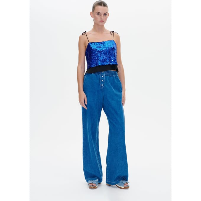 Baum und Pferdgarten Jovana Top Bluing Sequins Größe: M | Tanktops Outlet | Damen