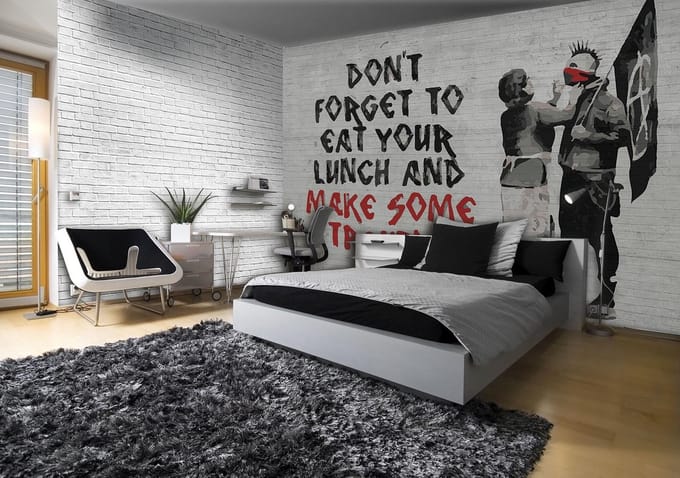Banksy Graffiti Photo Wallcovering