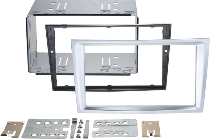 2-DIN Paneel geschikt voor Opel Astra - Corsa D - Zafira B - Antara Kleur: Chrome
