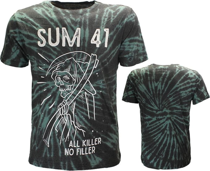 Sum 41 Reaper Dip Dye T-Shirt - Officiële Merchandise - S