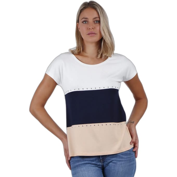 Damesdriekleur T-shirt Admas