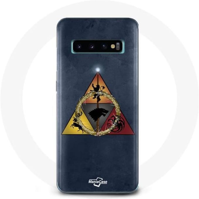 Coque - Game of Thrones - Samsung Galaxy S10 - Souple - Triangle Logo Baratheon - Mixte