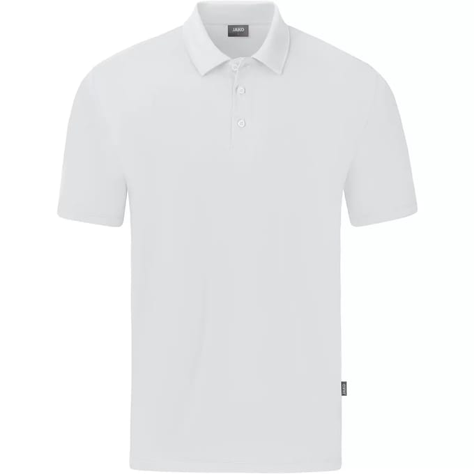 Jako Organic Polo Stretch Heren - Wit | Maat: M