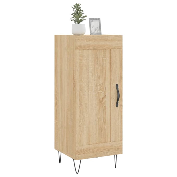 vidaXL - Dressoir - 34,5x34x90 - cm - bewerkt - hout - sonoma - eiken
