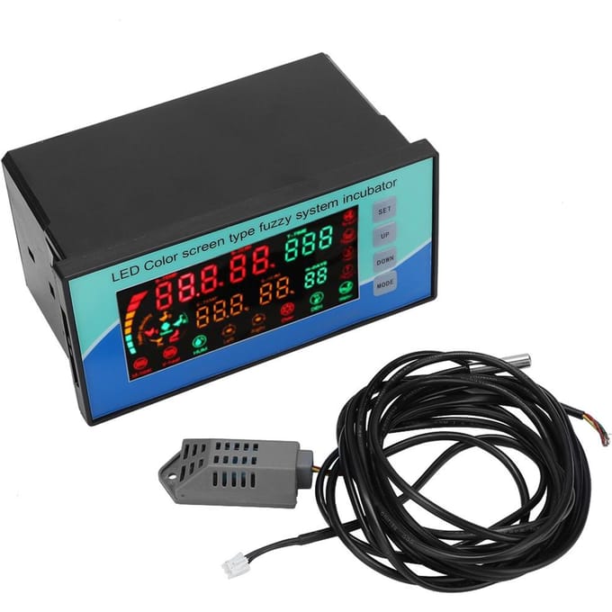 Thermostaatregelaar voor broedmachine, eierhygrostaat, microcomputer, automatische temperatuurregeling, sensor blue