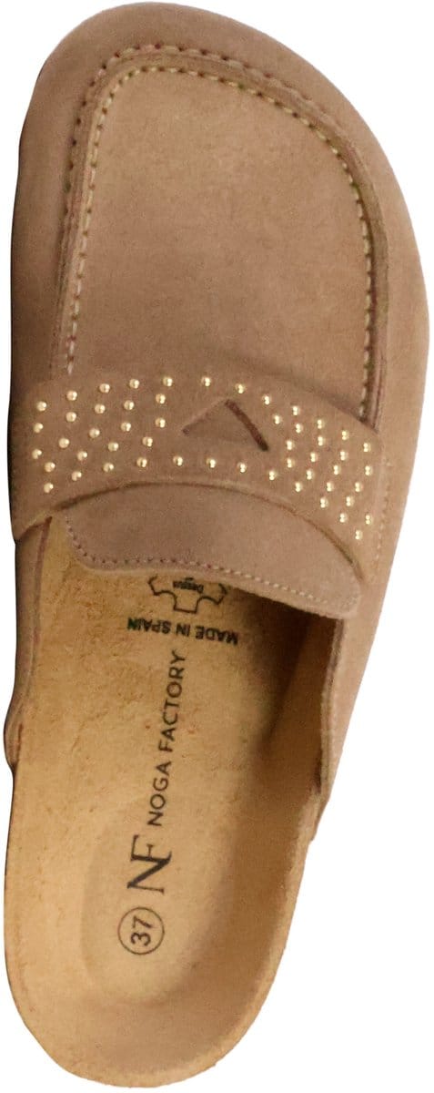 Noga Gassirette leren mocassin-pantoffels met studs