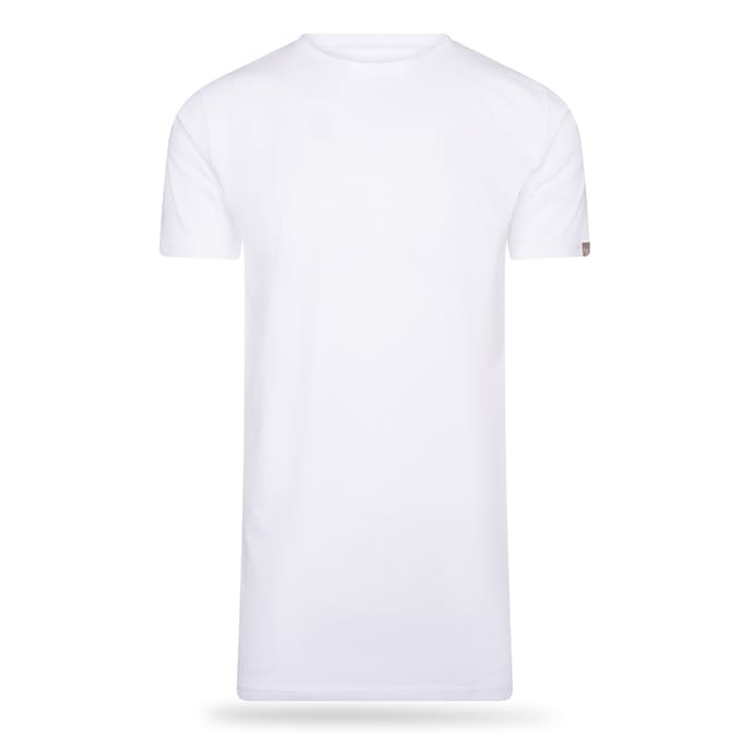 Cappuccino Italia - Heren 4-Pack T-shirt - Extra Lang - Wit - Maat M