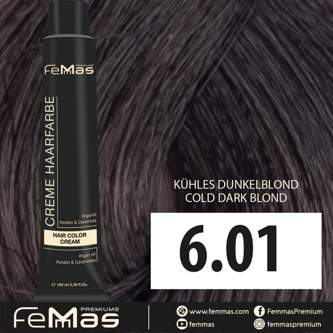 Femmas (6.01) - Haarverf - Koel Donkerblond - 100ml
