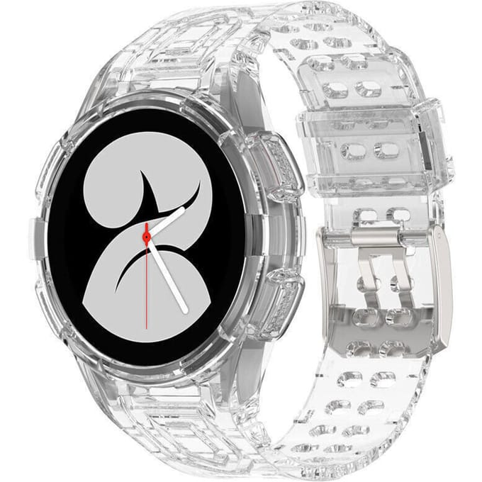 Samsung Galaxy Watch 4 40mm siliconen bandje met frame (transparant)