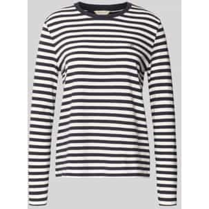 Shirt met lange mouwen met labelstitching